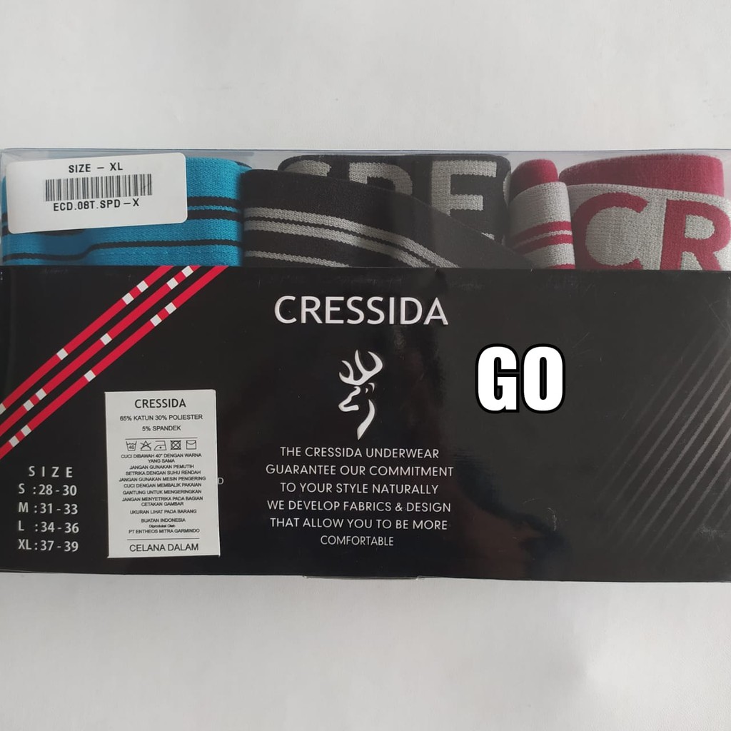 gof ECD.08T CRESSIDA CELANA DALAM PRIA Pakaian Dalam Cowok Underwear 100% Original