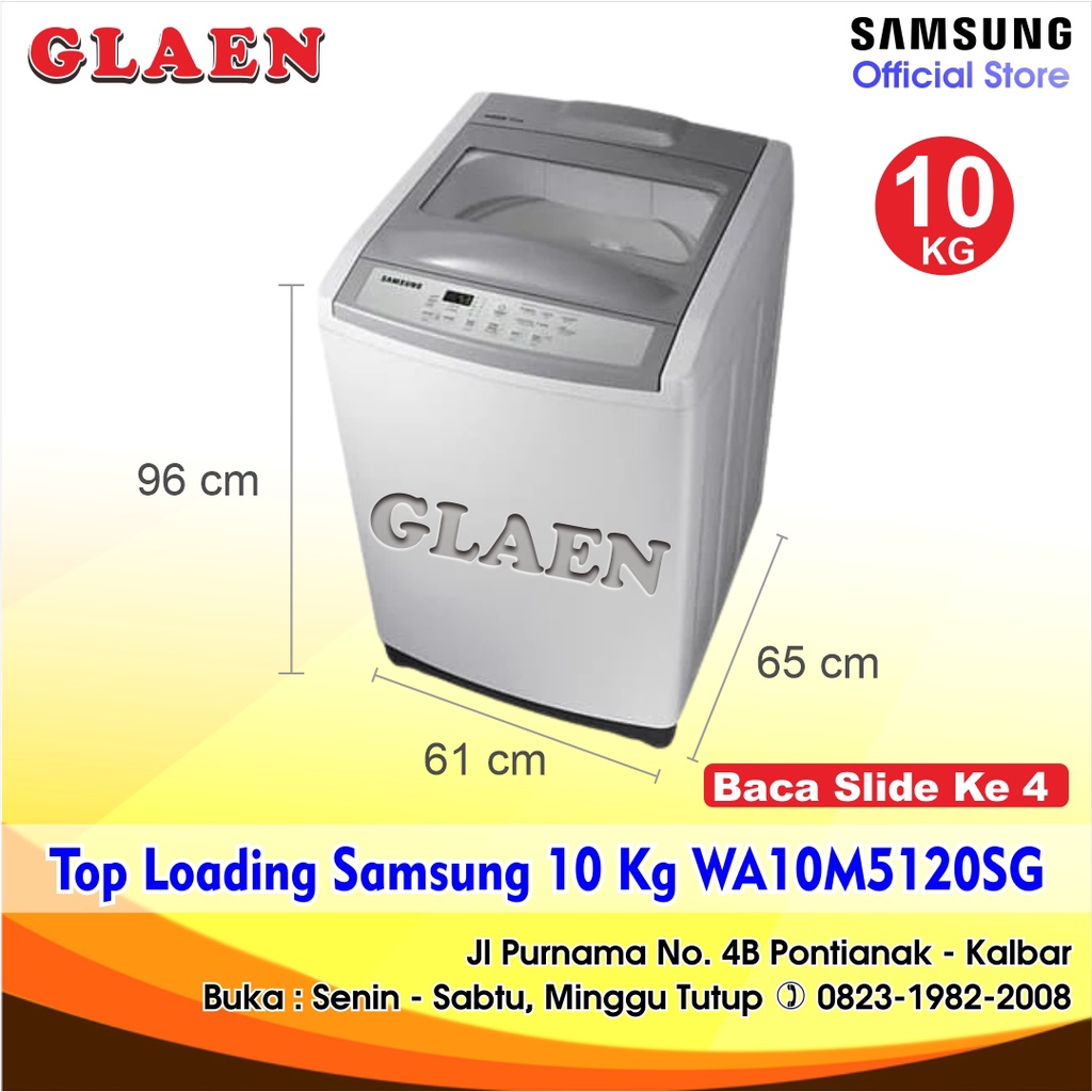 Mesin Cuci Top Loading Samsung 10M5120 10 KG | Samsung WA10M5120 Matik Mesin Cuci 10 Kg Samsung