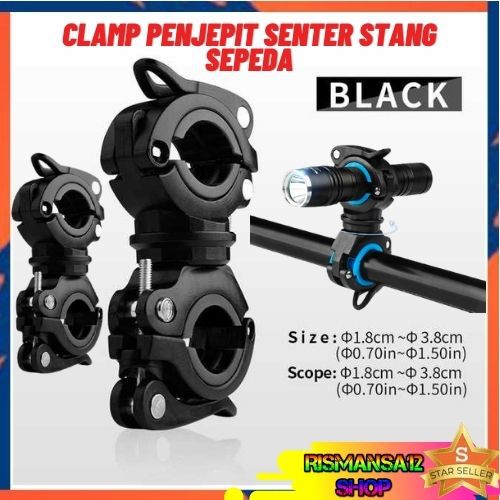 Clamp Penjepit Senter Stang Sepeda