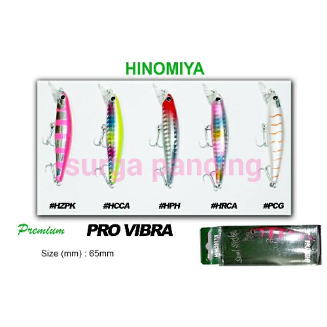 Umpan Pancing UL lure hinomiya premium pro vibra 65mm