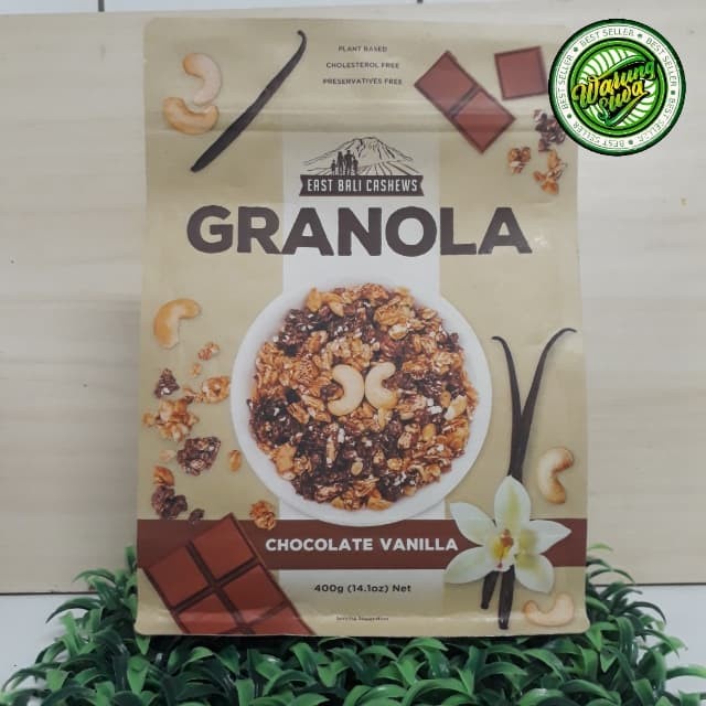 

EAST BALI GRANOLA 400 GRAM - chocolate vanilla