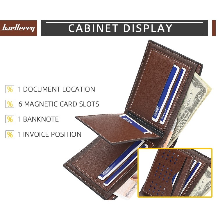 DOMPET LIPAT PRIA BAELLERRY ORIGINAL PREMIUM KULIT NARDO SLOT KARTU BANYAK TIPIS KEREN COWOK IMPORT PENDEK MURAH BATAM BRANDED