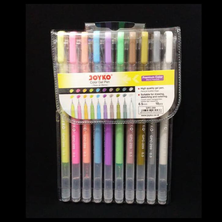 

PULPEN GEL JOYKO GPC-299 PREMIUM COLOR 10 WARNA SET