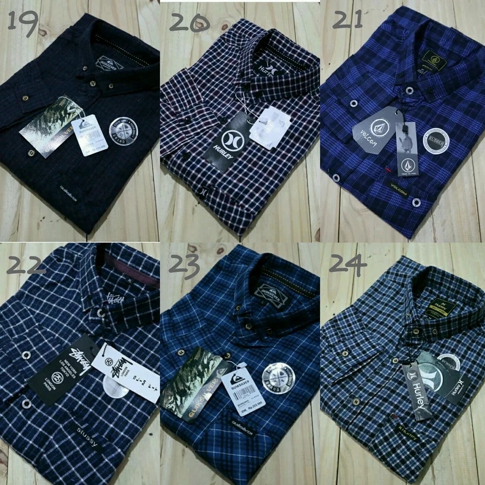 KEMEJA PRIA LENGAN PANJANG FLANEL MOTIF KOTAK PREMIUM