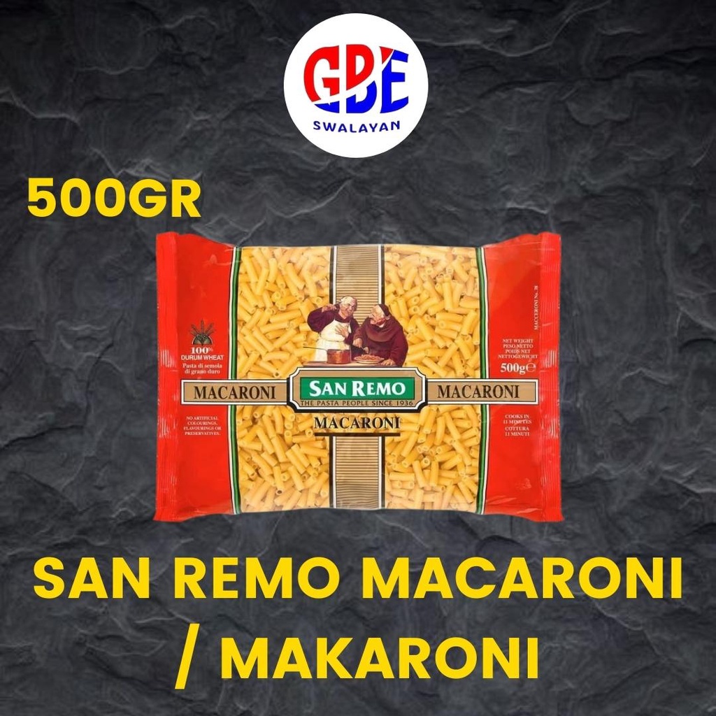 

PASTA MACARONI SAN REMO 500GR | SAN REMO MACARONI 500GR