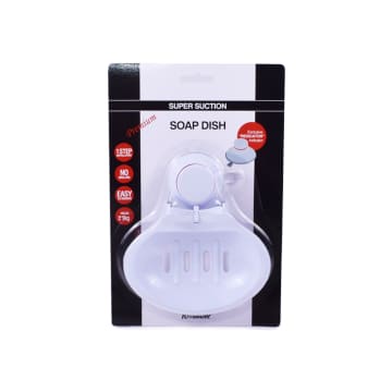ACE Krisbow Tempat Sabun Batang Suction Oval - Putih