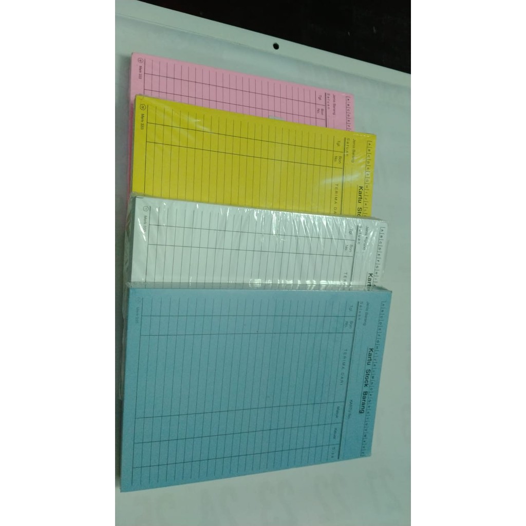 

KARTU STOCK BARANG BC SUPER UKURAN KWARTO WARNA 100L