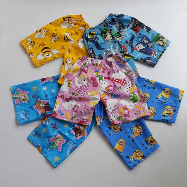 (TERLARIS) Celana Pendek Anak Usia 2-4 Tahun (pilih motif cowok/cewek)