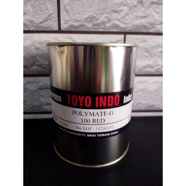 

Tinta sablon plastik polymate merah No. 100