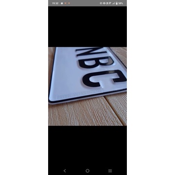 Stiker Plat nomor mobil Terbaru