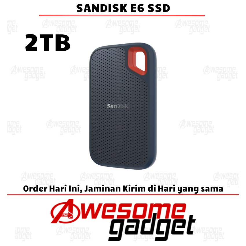 SanDisk Extreme SSD E60 Portable External SSD 2TB Harddisk Eksternal