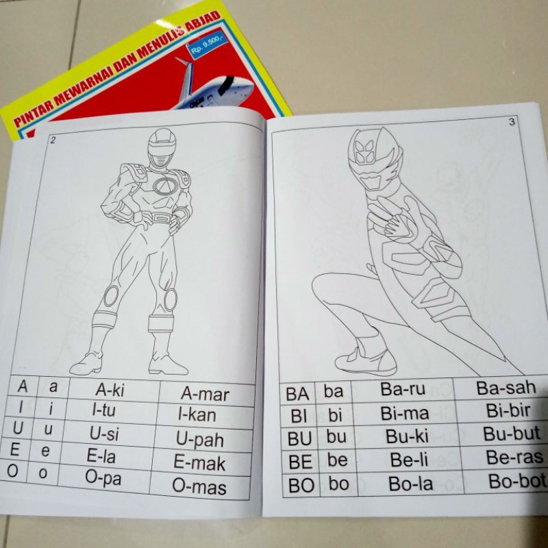 buku paket isi 5 buku, buku mewarnai untuk anak laki laki (21×30cm)