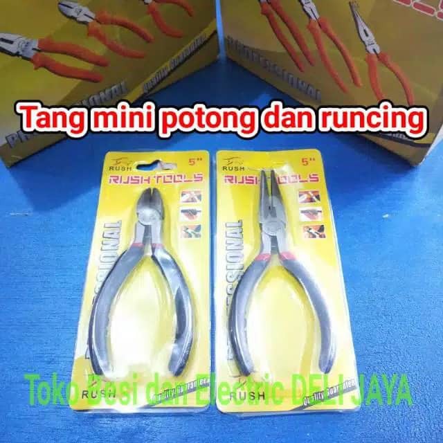 Tang Potong Tang Lancip Tang Runcing Tang Buaya Mini 5 inch RUSH