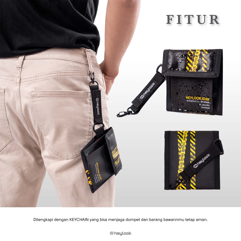 HEYLOOK Project - Dompet Pria Waterproof Dompet Lipat S.W.A.T Dompet Pendek Dompet Anti Air Distro