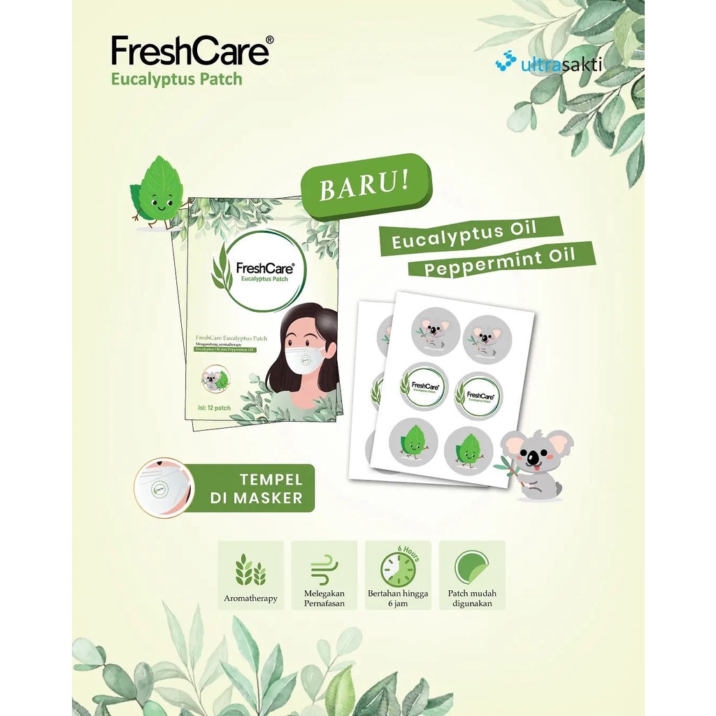 FRESHCARE PATCH STIKER AROMATERAPI MASKER PATCH AROMATHERAPY EUCALYPTUS PATCH FRESH CARE