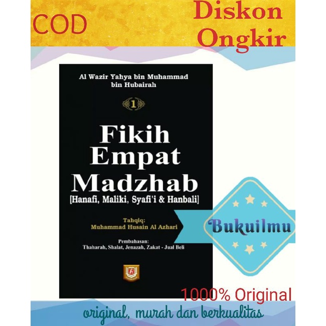 Buku Fikih 4 Madzhab Jilid 1 dan 2 Fiqih Islam Lengkap Hanafi, Maliki, Syafi'i dan Hanbali