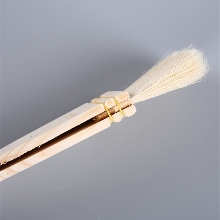 sanneng wool pastry brush wooden handle 4.5cm SN4133/ kuas gagang kayu