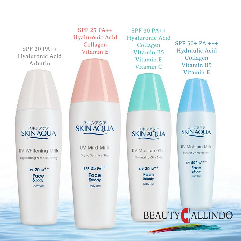 Skin Aqua Sunscreen Series Sunblock Tabir Surya