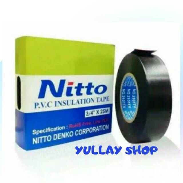 ISOLASI/ SOLASI KABEL NITTO 3/4"x25m