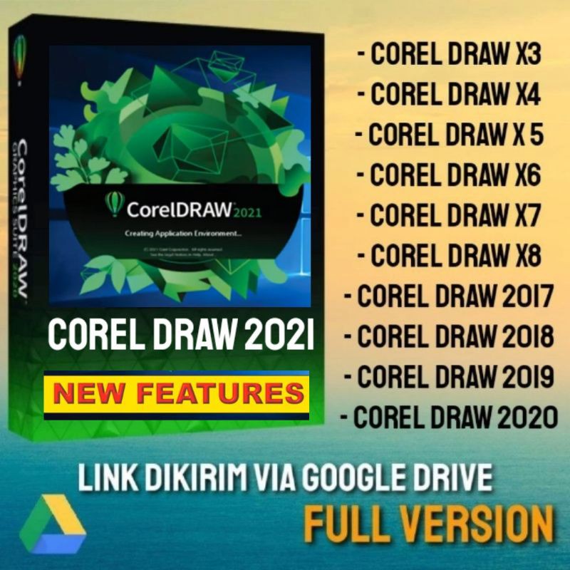 COREL DRAW X7, X8, 2019, 2020, 2021 FULL VERSI | Shopee  