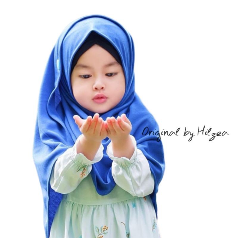 Jilbab Anak Pashmina Instan Size L 10-12 Tahun by Hilzea
