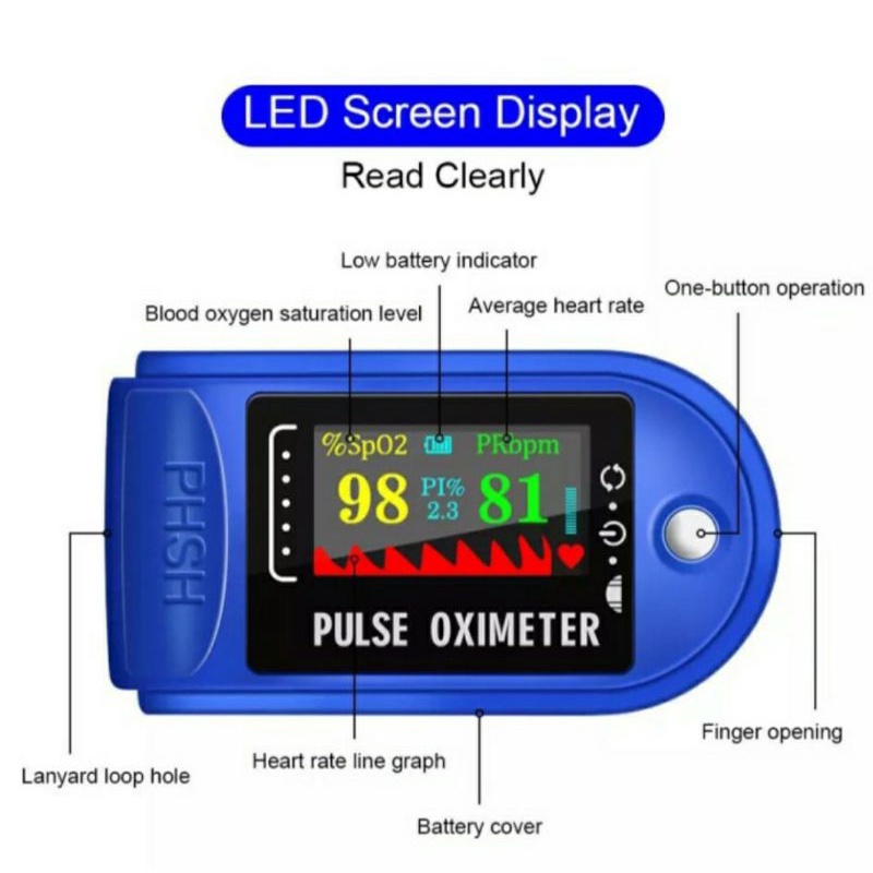 PROMO FREE BATREI OXYMETER OXIMETER FINGERTIP PULSE SPO 2 ALAT UKUR KADAR OXSIGEN DARAH LK 88