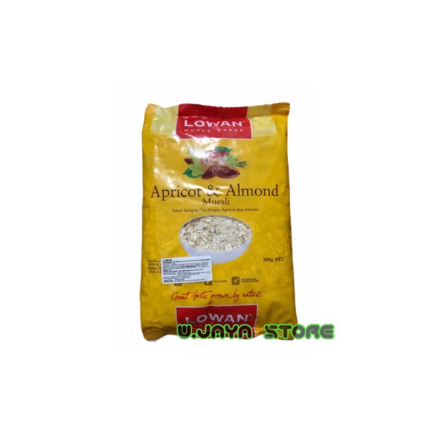 LOWAN APRICOT & ALMOND MUESLI 500g