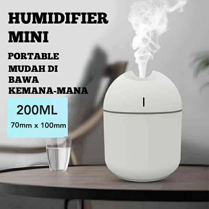 Humidifier USB mobil penyemprot parfum cair elektrik lampu led rgb portable aromaterapi difuser pengharum ruangan