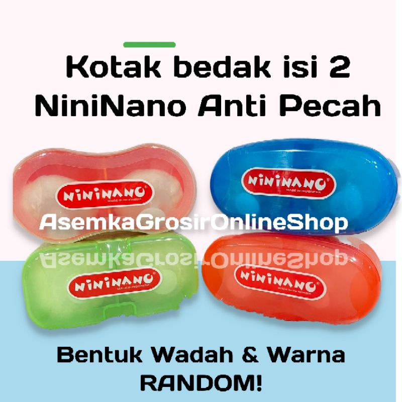 TEMPAT BEDAK BAYI TOP NININANO ISI 2 / tempat bedak murah