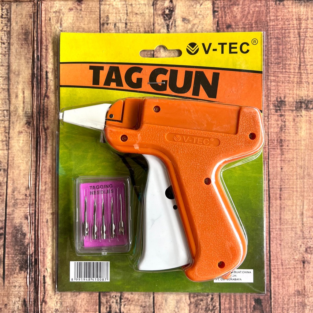 Tagging Gun Set - Tag Gun + Refill Jarum V-Tec TG 008-5 - Alat Penembak Label - Label Tag - Alat Label + Jarum Tembak