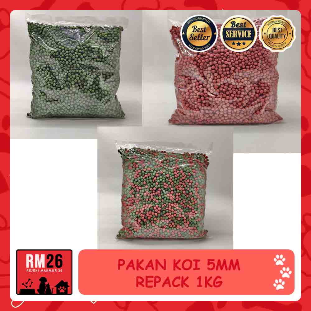 PAKAN IKAN KOI MAKANAN KOI PELET KOI 1KG 5MM