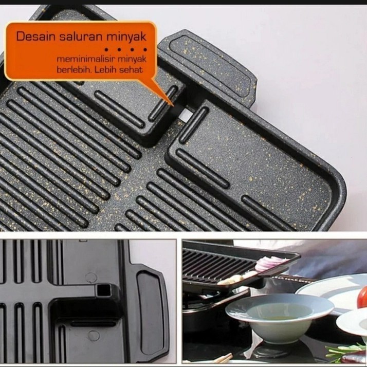 Korean BBQ Yakiniku Panggangan Multi Square Grill Pan GSF G 4517