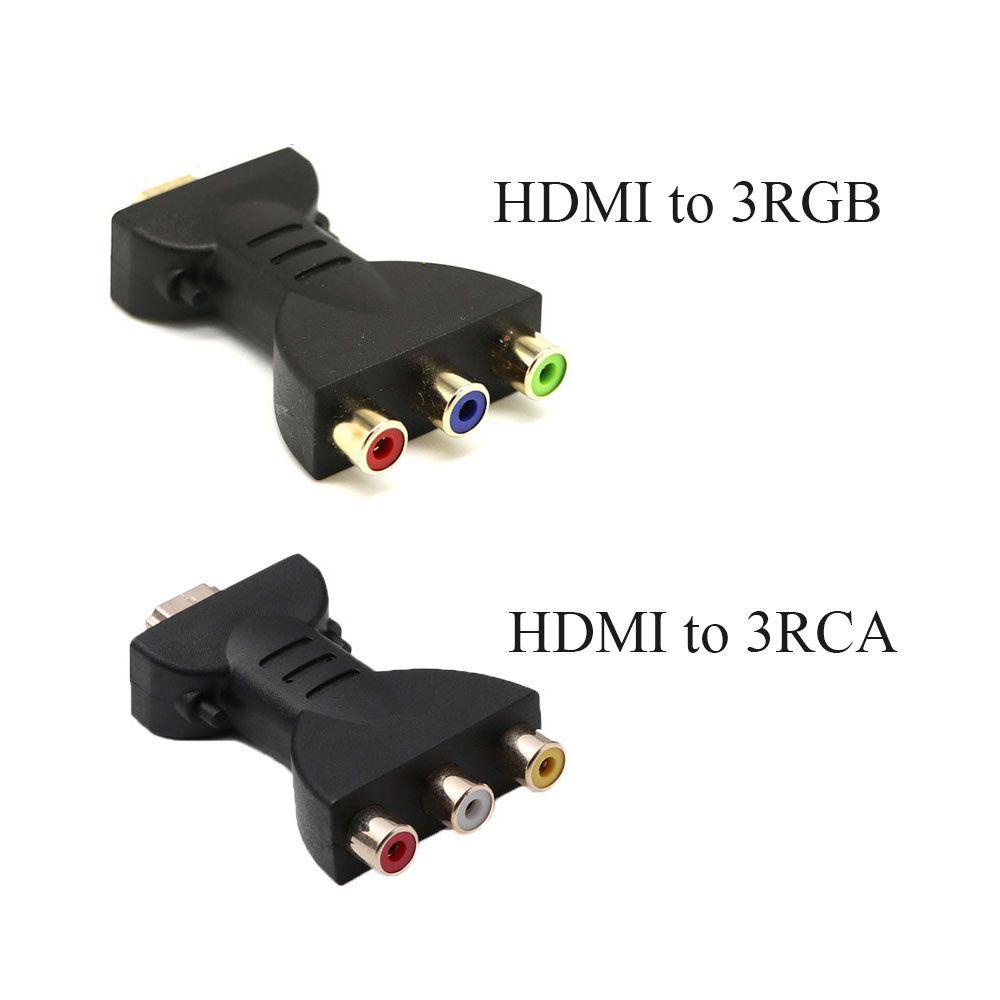 Konverter Komponen AV Sinyal Digital Tahan Lama HDMI Ke3 RGB/RCA