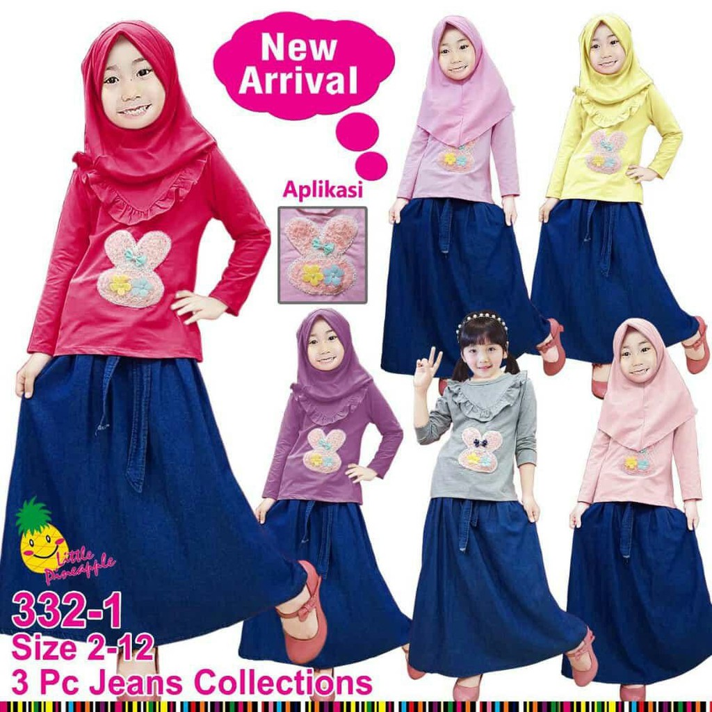 set rok jeans little pineapple lp 332-1