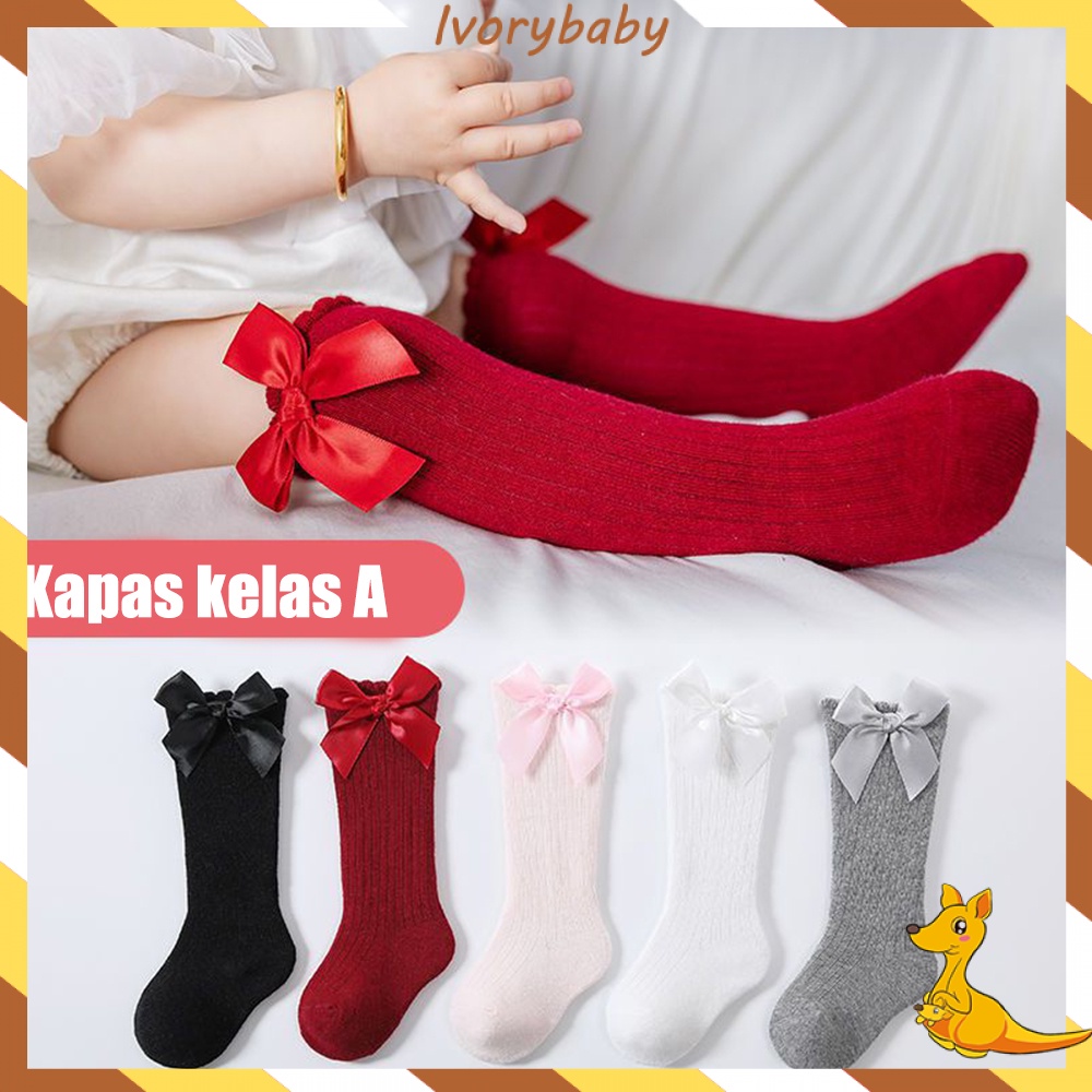 Ivorybaby Kaos Kaki Bayi Panjang untuk Perempuan Kaus kaki bayi lucu