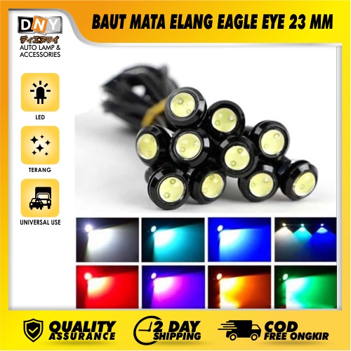 BAUT MATA ELANG EAGLE EYE 23 MM HIGH QUALITY SUPER BRIGHT / LAMP DRL LED MATA ELANG EAGLE EYE 12V 23 MM LAMPU DEKORASI MOBIL MOTOR