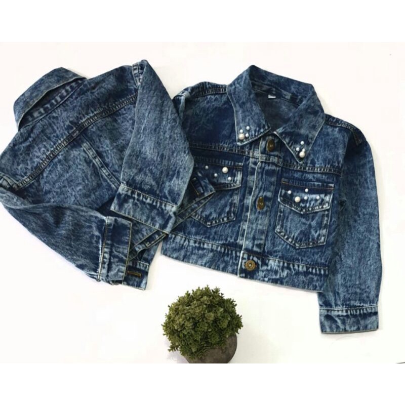 Jaket Jeans Anak Perempuan Laki laki 2 sampai 12 Tahun