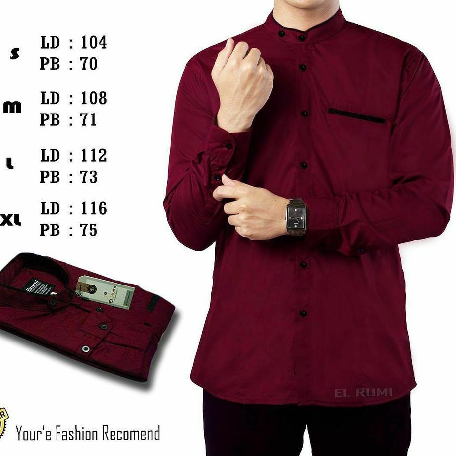 Ready Stock JKC Baju Kemeja Koko Anak Pria Fashion Muslim Lengan Panjang Rabani laki laki Rabbani Ke