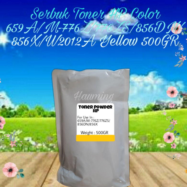 Serbuk Toner Powder Refill Color HP 659A M776 M856 M776ZS M856DN M856X W2012A Yellow 500gr