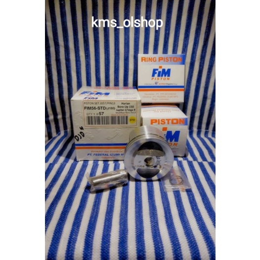 Piston Kit Fim 56 size 57/STD, 57.5/050, 58/100 Pin 13 (Jupiter Z, Vega R)