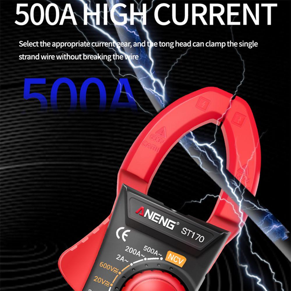 POPULAR Populer Digital Clamp Meter Presisi Tinggi 1999hitung True RMS 500A Multimeter Arus AC