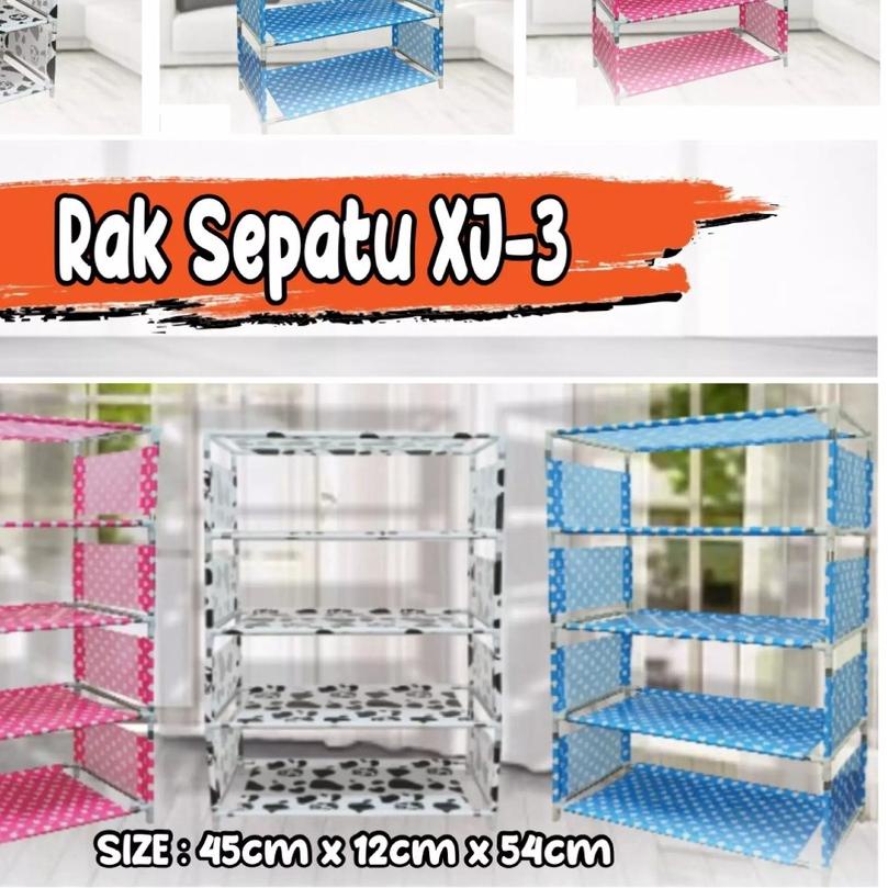 ♨ [BISA ] Rak Sepatu Plastik Portable 5 Susun Serbaguna [Rak Sepatu 5 Susun - Rak Sepatu 5 Susun Pla