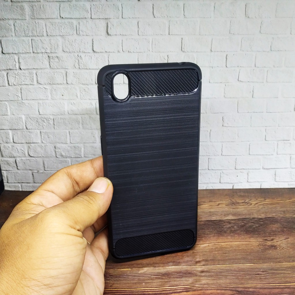 Softcase Oppo A37F Black Carbon Fiber Case Oppo A37 Oppo Neo 9