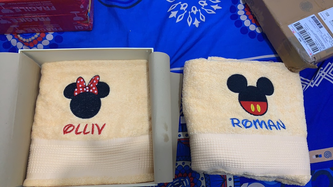 Hampers Handuk Bordir Terry Palmer 70x135 Cm Couple Wedding Seserahan Hadiah Gift Mahar Pernikahan