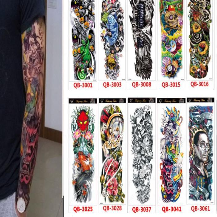 ⚡TOK SIAP 【COD】Tato temporer 3D full tangan(tatto sementara) anti air QB version