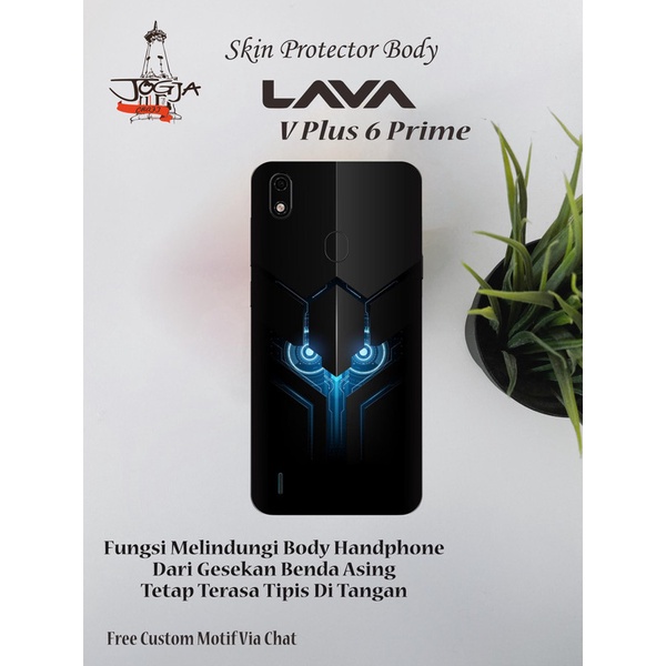 Dapat 2pcs Garskin Lava V Plus 6 Prime Motif Eye Free Custom Motif (Bisa COD)