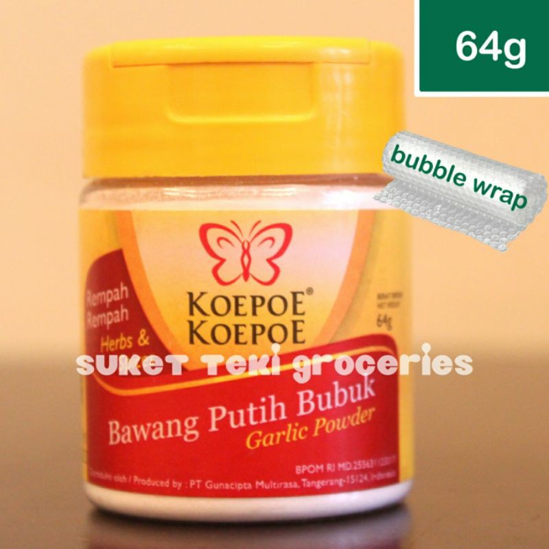 Koepoe Koepoe Bawang Putih Bubuk / Garlic Powder 64gr Botol Murah