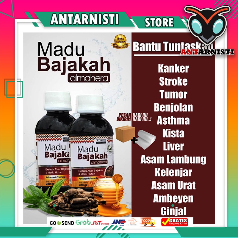Madu Hitam Asli Kalimantan BAJAKAH ALMAHERA Asam Lambung Stroke Kanker