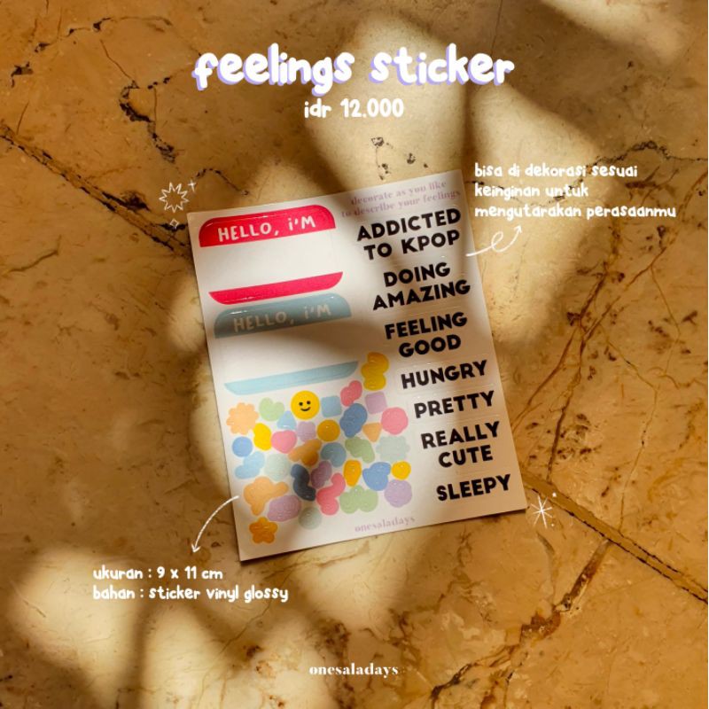

Feelings Sticker by onesaladays