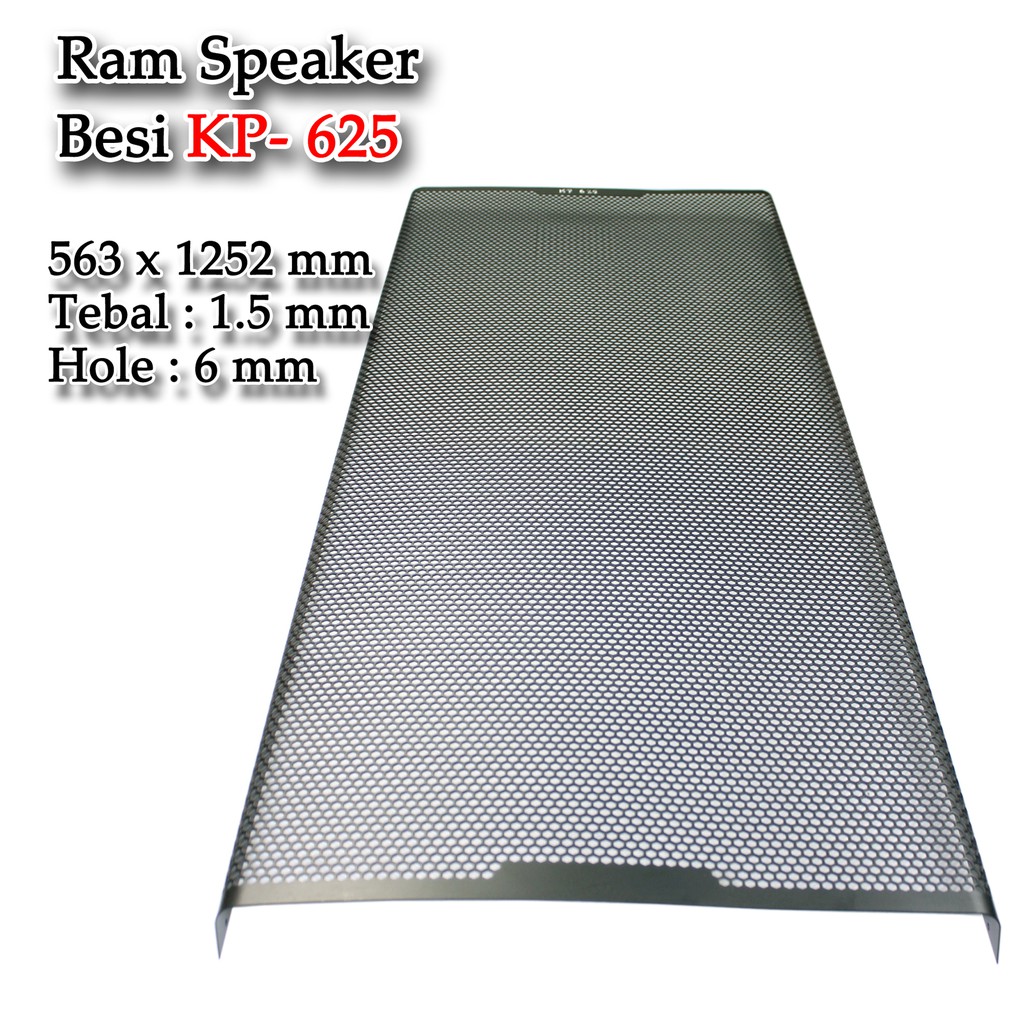 RAM SPEAKER 15&quot;x2 / GRILL SPEAKER BESI L 485 MM X P 1252 MM (TEBAL 1.5 MM) Model Tekuk Bulat